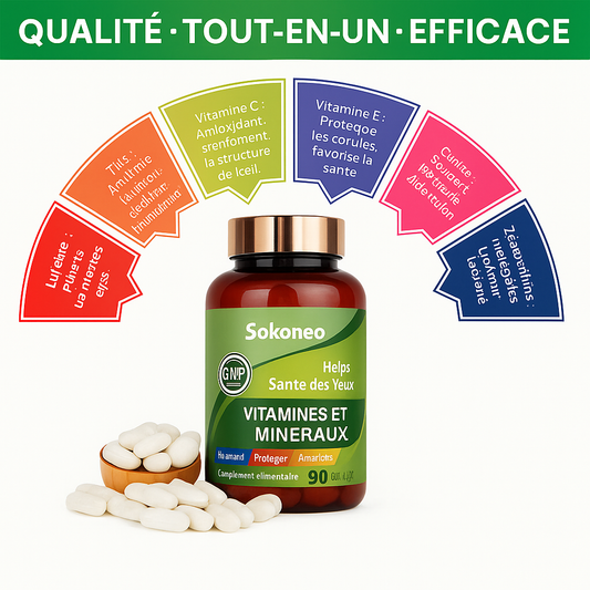 Sokoneo™ Vitamines & Minéraux pour les Yeux