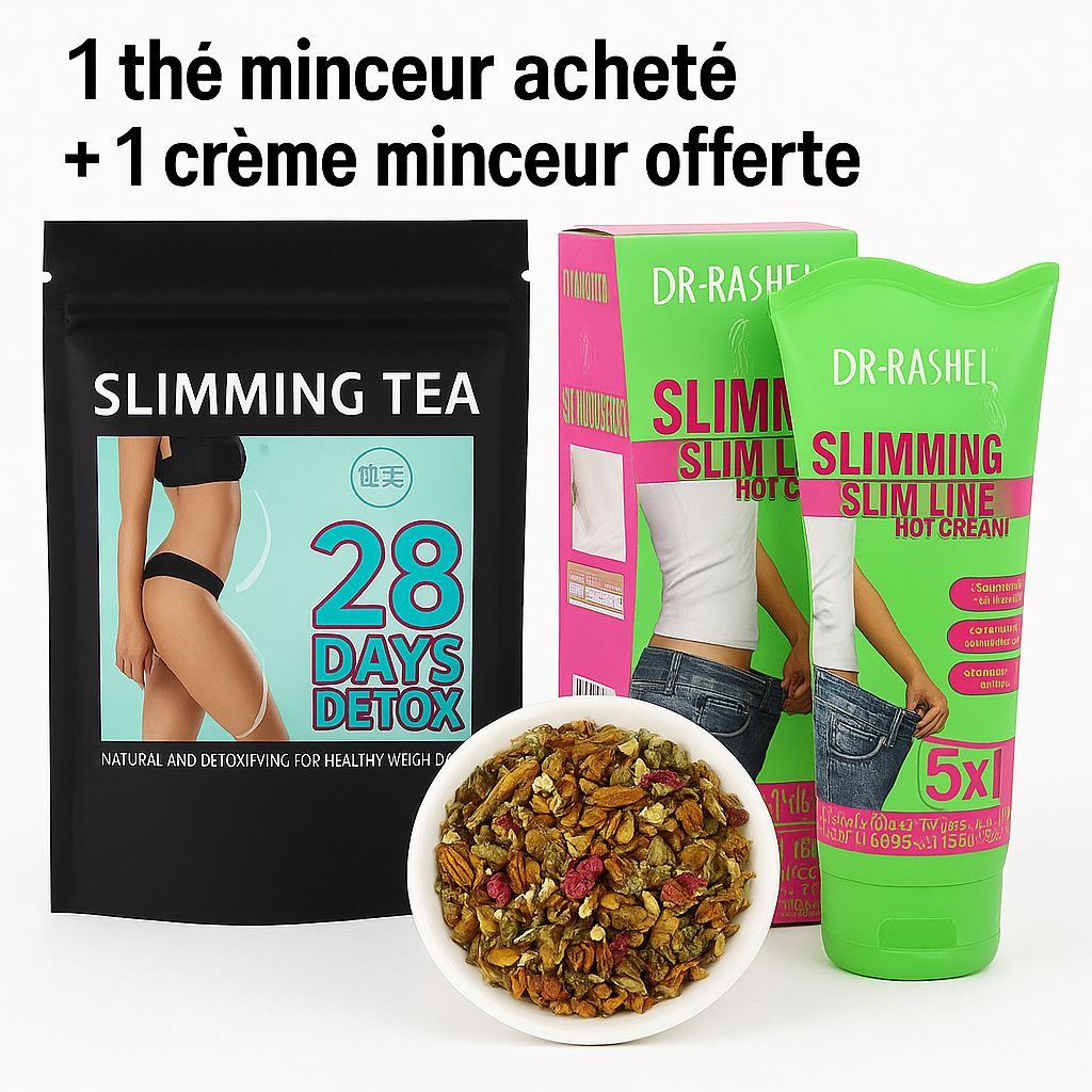 🔥 Offre Minceur Complète : Crème Amincissante + Thé Détox 28 Jours OFFERT