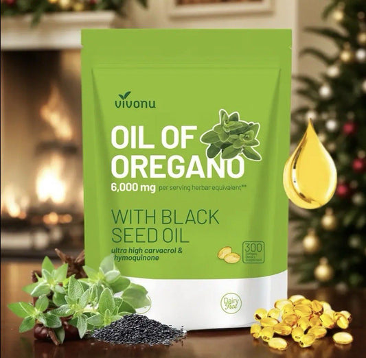 Oregano Duo Immunité : Huile d'Organ Sauvage & Graine Noire (6000mg) – 300 Gélules