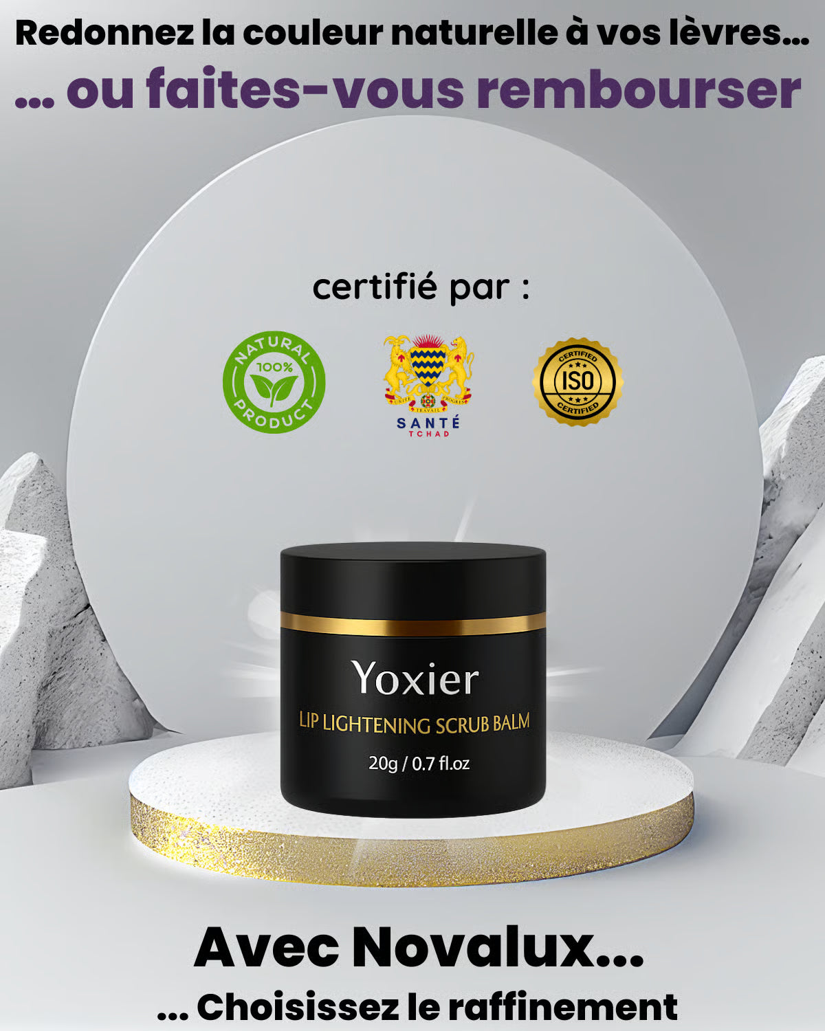 Sérum éclaircissant pour lèvres ternies par le tabac