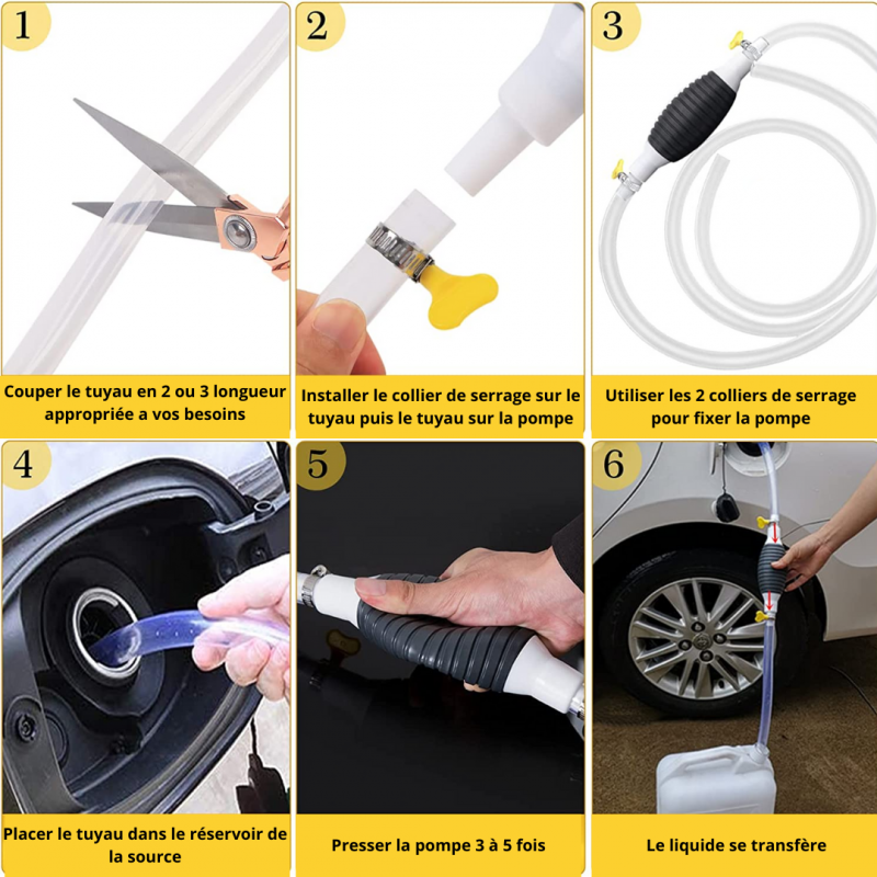 🔥Pompe à Siphon Manuelle Universelle – Essence, Huile, Eau – Robuste & Facile d’Utilisation🔥 | Livraison rapide à Bamako!