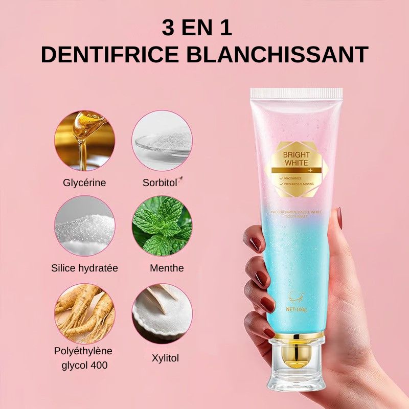 🦷 Dentifrice blanchissant à la niacinamide - Pour des dents plus saines et plus blanches ! (ci)