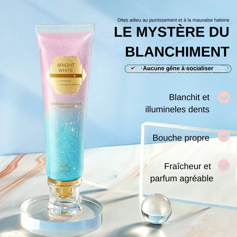 🦷 Dentifrice blanchissant à la niacinamide - Pour des dents plus saines et plus blanches ! (ci)