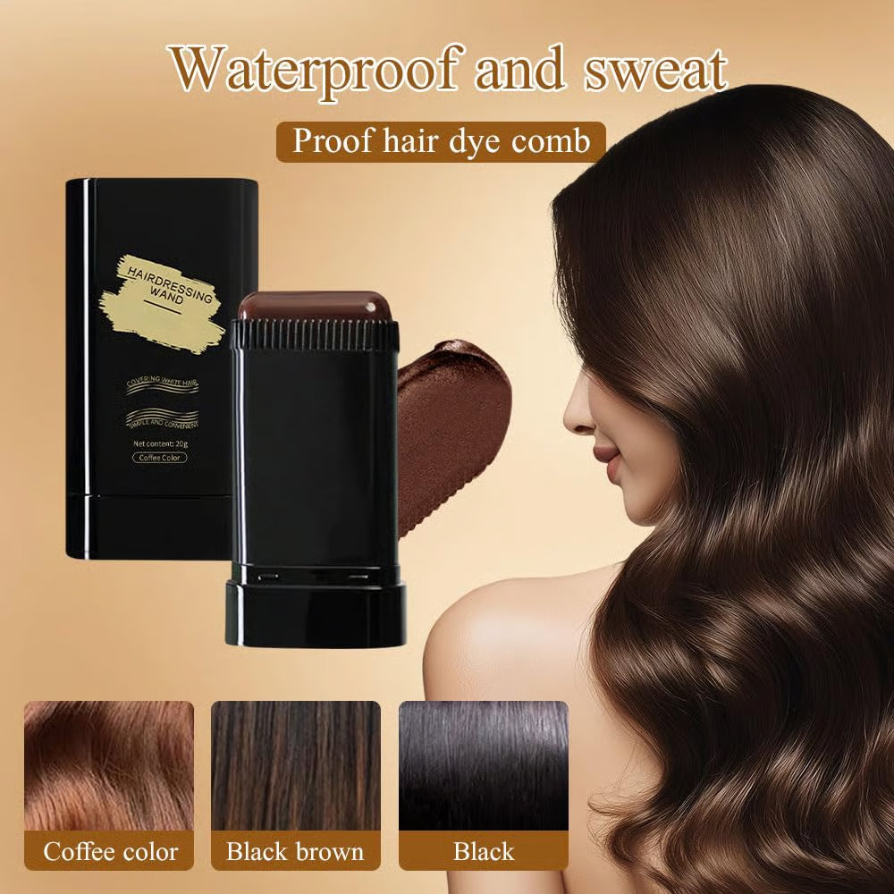 🔥Offre spéciale 👍🏻Peigne de teinture capillaire portable pour la couverture des cheveux gris - Imperméable et résistant à la transpiration (ga)