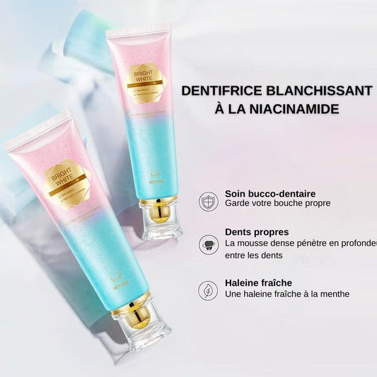 🦷 Dentifrice blanchissant à la niacinamide - Pour des dents plus saines et plus blanches ! (ci)