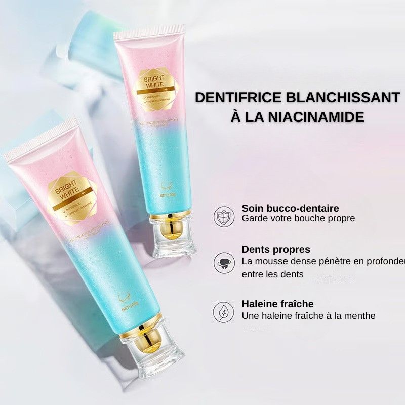 🦷 Dentifrice blanchissant à la niacinamide - Pour des dents plus saines et plus blanches ! (ci)