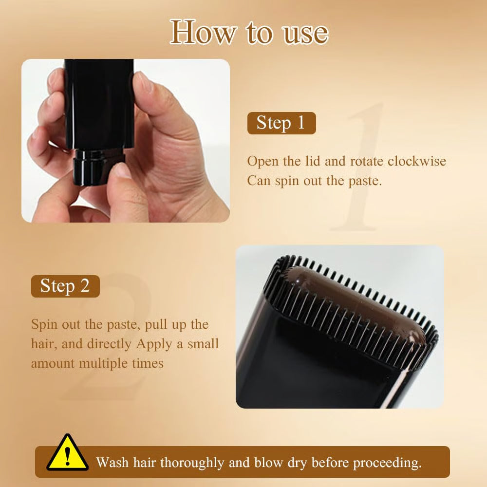 🔥Offre spéciale 👍🏻Peigne de teinture capillaire portable pour la couverture des cheveux gris - Imperméable et résistant à la transpiration (ga)