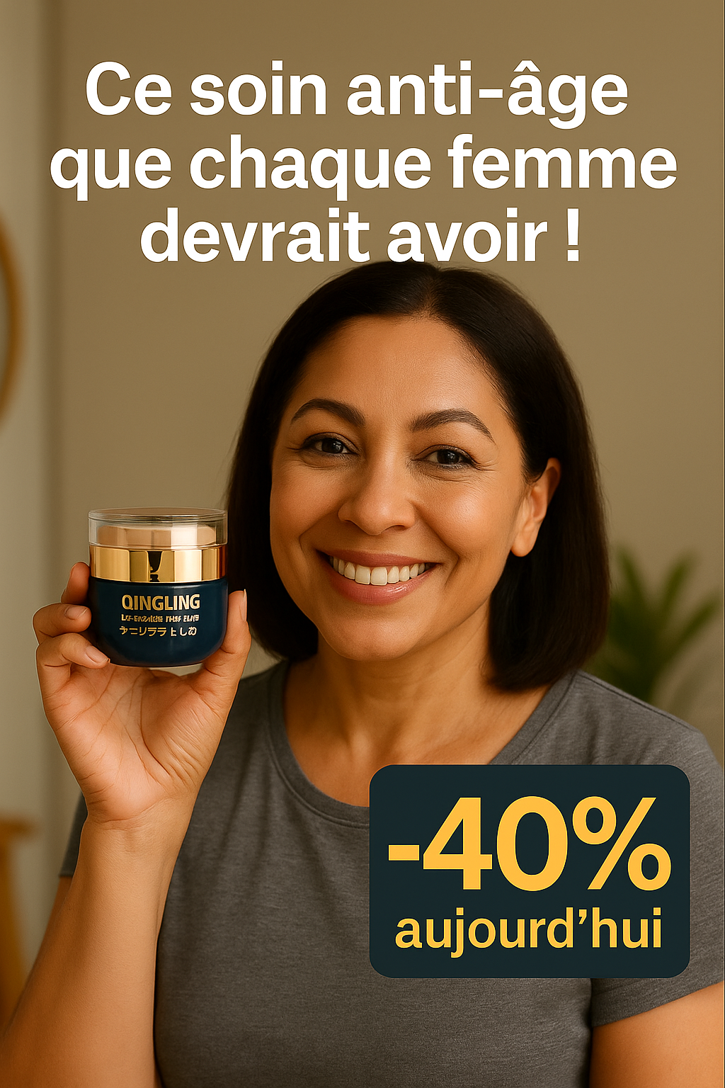 La Crème Anti-Âge - Réparatrice et hydratante au rétinol et au collagène