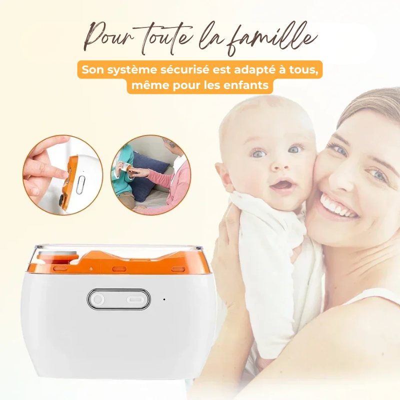 Coupe-Ongles Électrique Innovant - Polissage et Coupe
