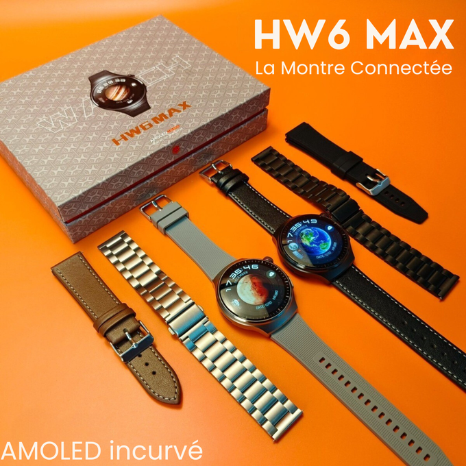 La Montre HW6 MAX Pro 2025 Premium + Cadeau exclusif aujourd'hui