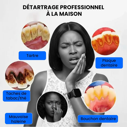 Pack Hygiène Totale 2-en-1 : Brosse à Dents Électrique + Détartreur Sonique + Miroir
