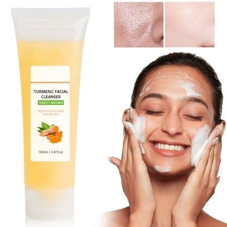 Gel Nettoyant Visage au Curcuma - Peau Éclatante & Sans Imperfections
