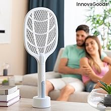 ⚡ Raquette Electrique Anti-Moustiques 2-en-1 – Dormez enfin en paix 😴