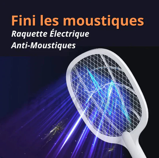 ⚡ Raquette Electrique Anti-Moustiques 2-en-1 – Dormez enfin en paix 😴