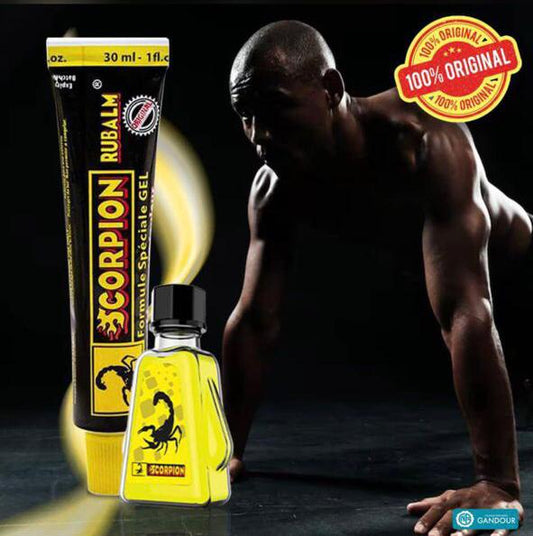 Scorpion Rubalm – Gel & Huile Chauffants (100% Original) – Soulage Rapidement Douleurs Musculaires et Articulaires