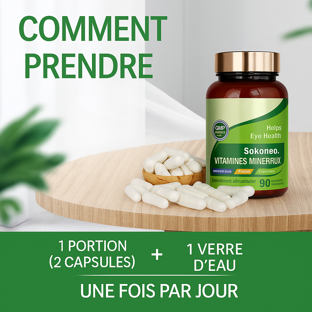 Sokoneo™ Vitamines & Minéraux pour les Yeux