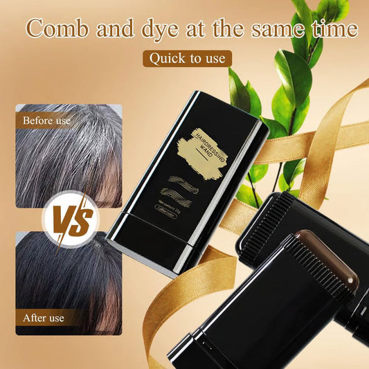 🔥Offre spéciale 👍🏻Peigne de teinture capillaire portable pour la couverture des cheveux gris - Imperméable et résistant à la transpiration (ga)
