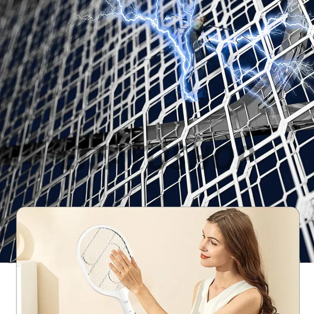 ⚡ Raquette Electrique Anti-Moustiques 2-en-1 – Dormez enfin en paix 😴
